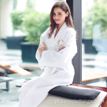 White Women Spa/Home Bathrobe Logo